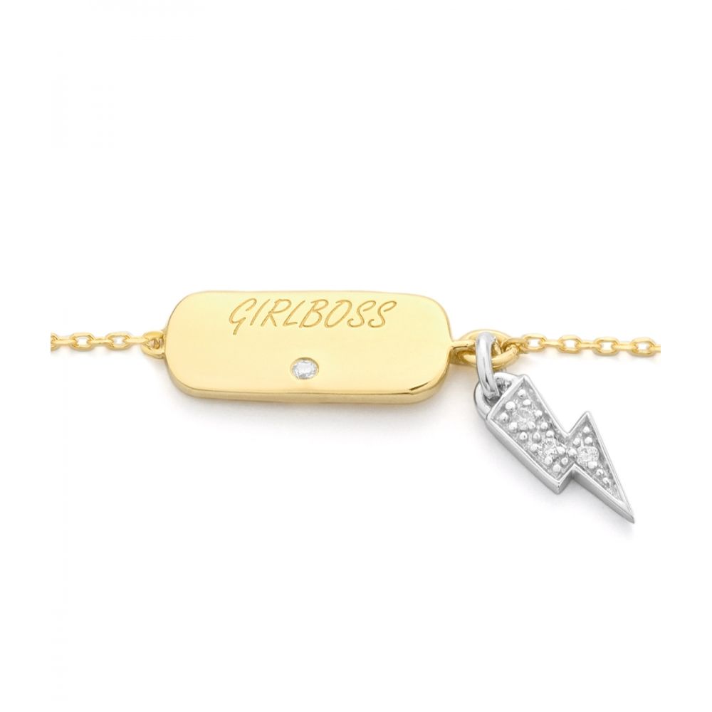 SECRECY Gold Silber Armband