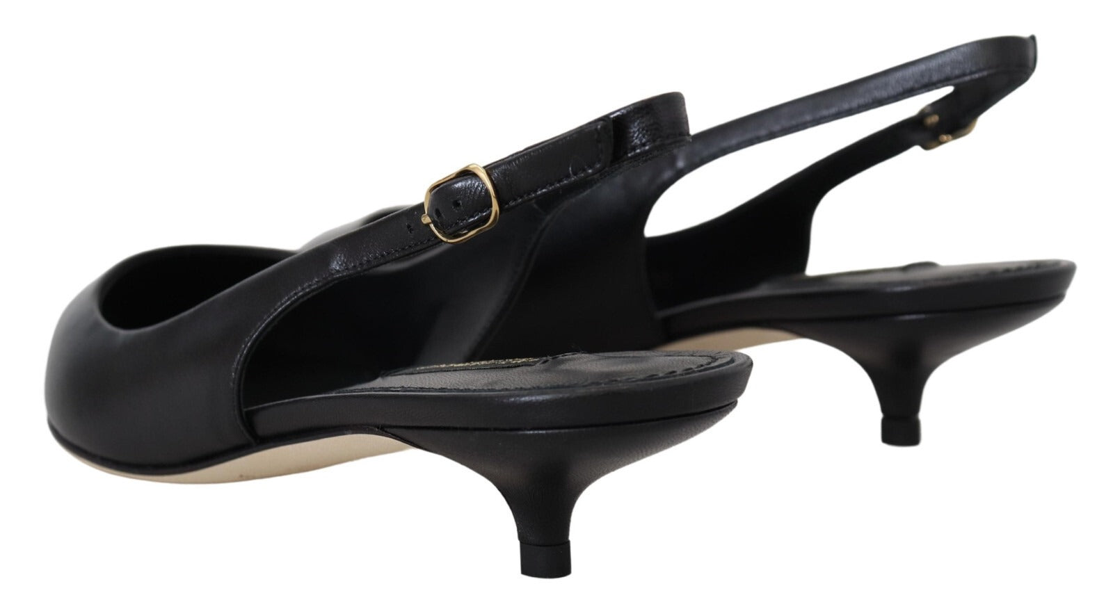 Dolce & Gabbana Schwarze Slingpumps aus Leder