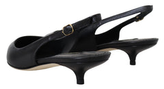 Dolce & Gabbana Schwarze Slingpumps aus Leder