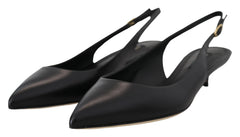 Dolce & Gabbana Schwarze Slingpumps aus Leder