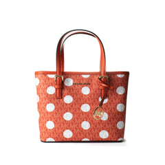 Michael Kors Oranje Canvas Shopper
