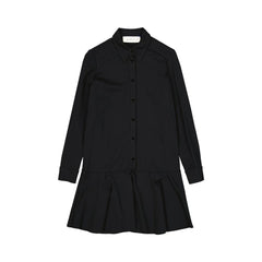 BLANCA VITA Schwarzes lässiges Kleid aus Elastan