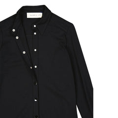 BLANCA VITA Schwarzes lässiges Kleid aus Elastan