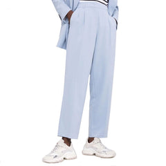 BLANCA VITA Blauwe Elastaan Nette Broek