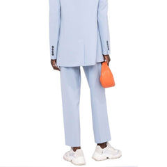 BLANCA VITA Blauwe Elastaan Nette Broek