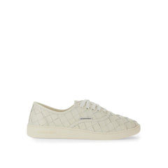 Bottega Veneta Weiße Low-Top-Sneakers aus Kalbsleder