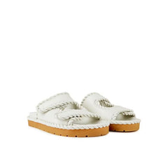 Bottega Veneta Witte Lamsleren Sandalen