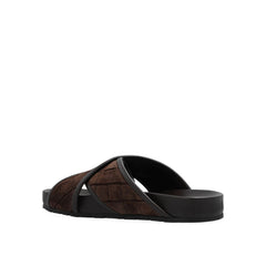 Bottega Veneta Bruine Lamswollen Leren Sandalen