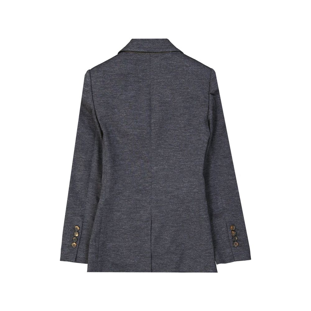 Brunello Cucinelli Grijze Wollen Blazer