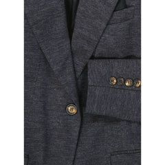 Brunello Cucinelli Grijze Wollen Blazer