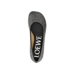 Loewe Ballet Flats aus schwarzem Ziegenleder
