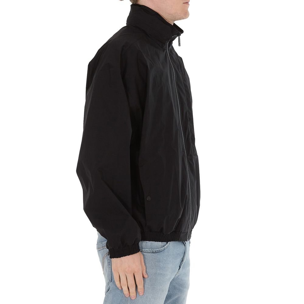 Marcelo Burlon Schwarze Baumwoll-Bomberjacke