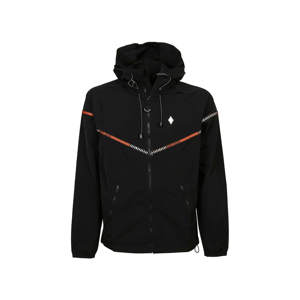 Marcelo Burlon Schwarze Jacke aus Polyamid