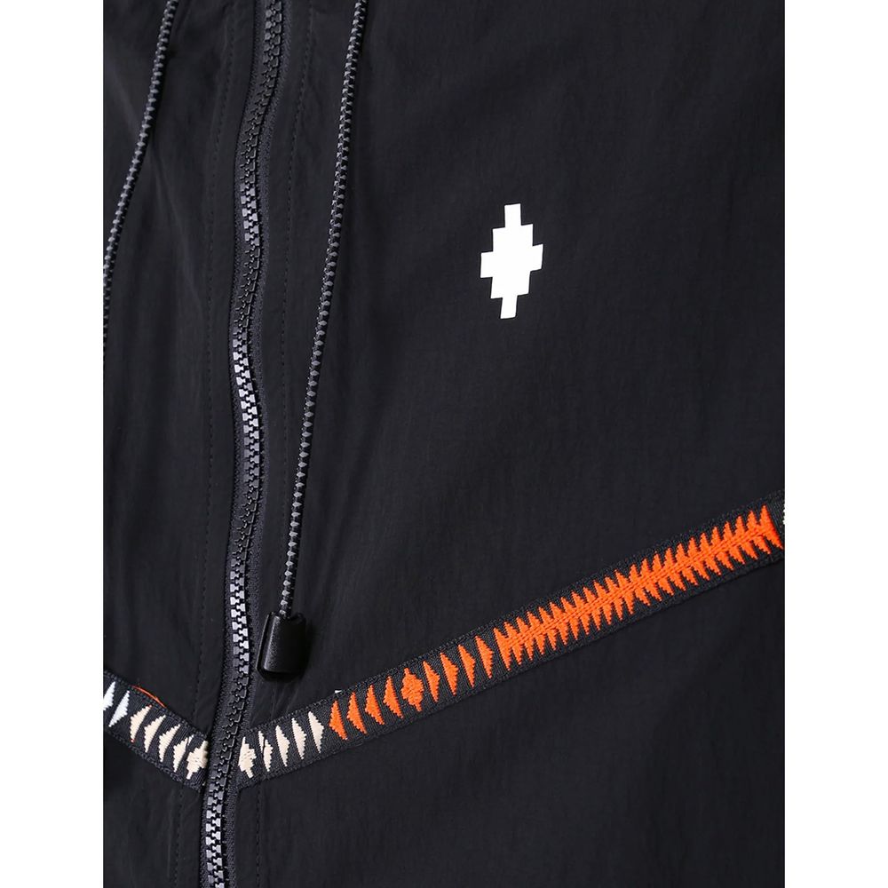 Marcelo Burlon Schwarze Jacke aus Polyamid