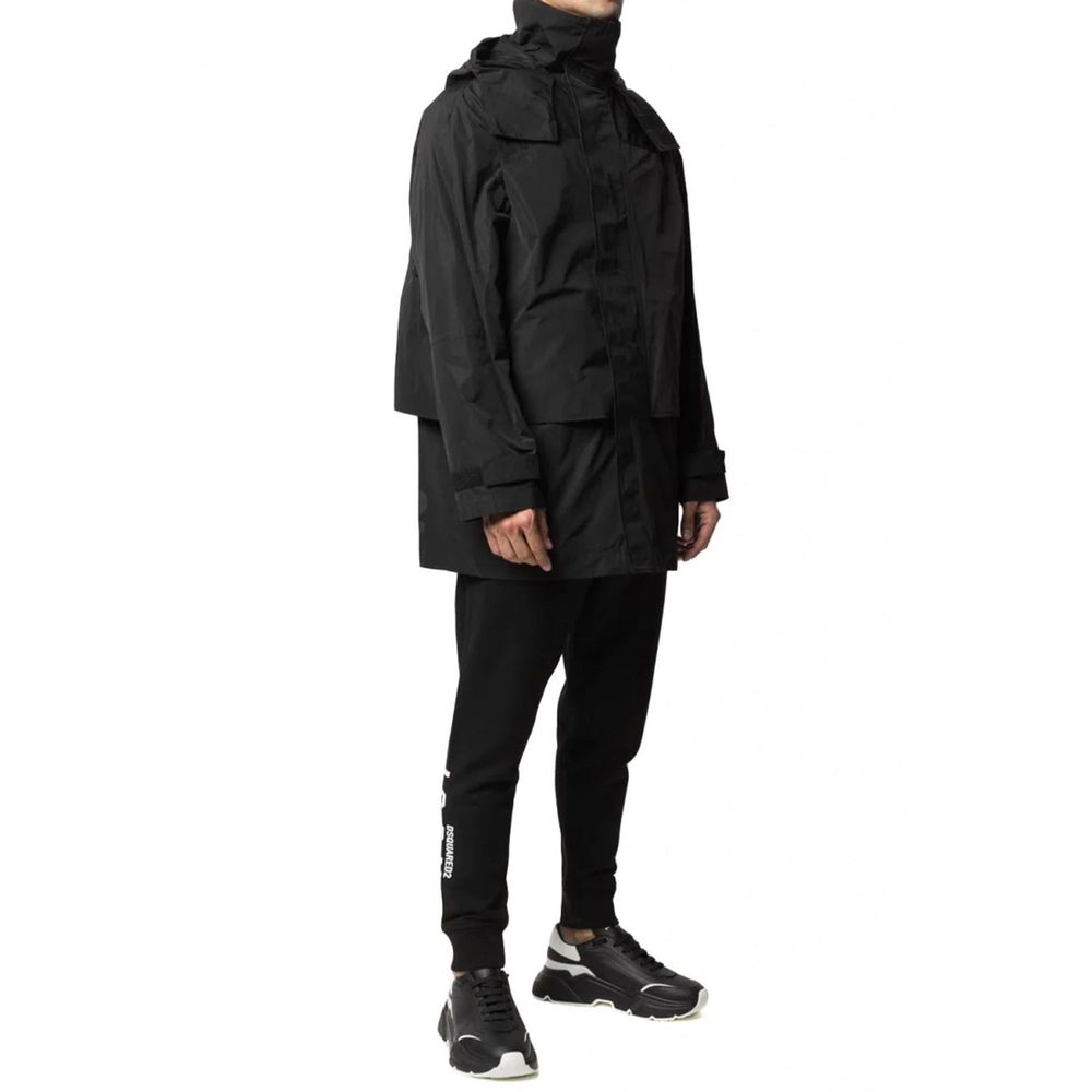 Dsquared² Jacke aus schwarzem Nylon