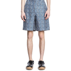 Fendi blauwe zijden bermuda shorts