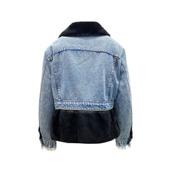 FORTE DEI MARMI COUTURE Blaue Baumwoll-Jeansjacke