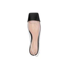 Gianvito Rossi Zwarte Plexiglas Ballerina's
