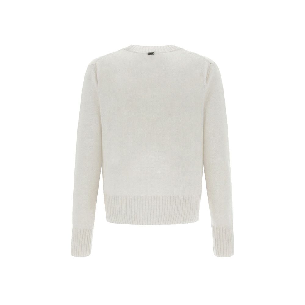 Herno Weißer Kaschmirpullover