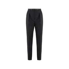 Max Mara Zwarte Elastan Nette Broek