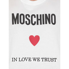 Moschino Couture White Cotton T-Shirt