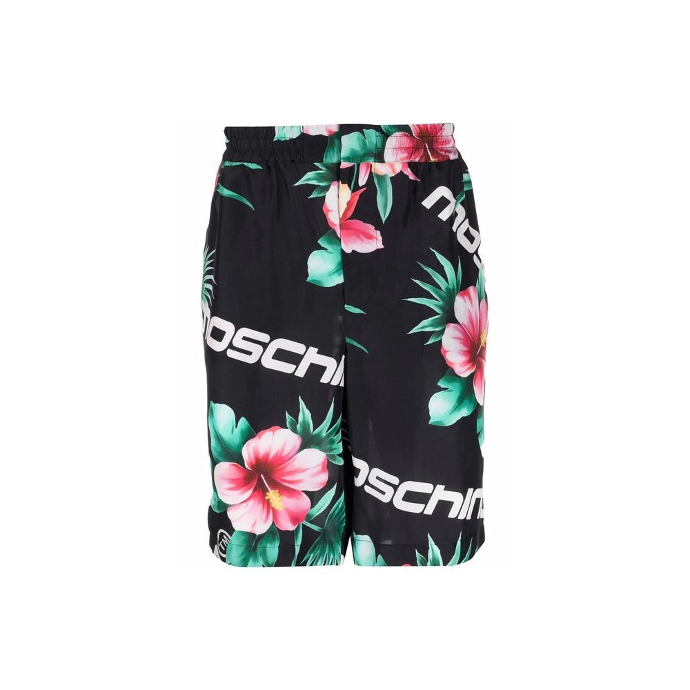 Moschino Couture Schwarze Seidenshorts
