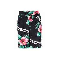 Moschino Couture Schwarze Seidenshorts