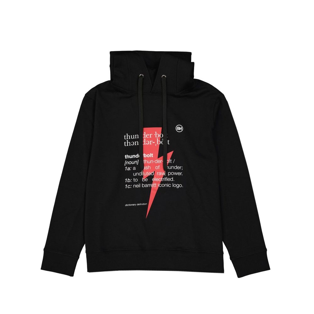 Neil Barrett Schwarzes Baumwoll-Sweatshirt