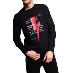 Neil Barrett Schwarzes Baumwoll-Sweatshirt