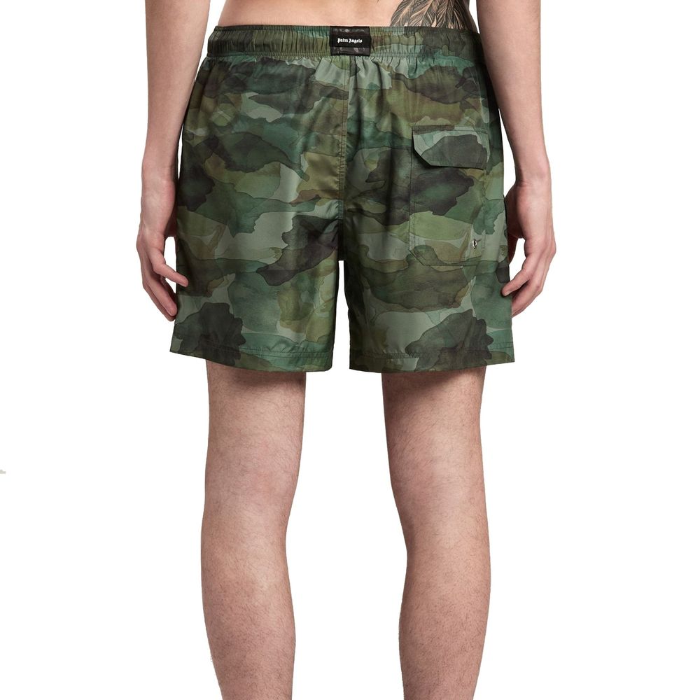 Palm Angels Tweekleurige Polyester Zwemshort