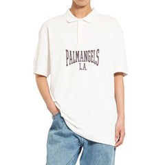 Palm Angels Wit Katoenen Poloshirt