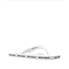 Palm Angels White Rubber Slides