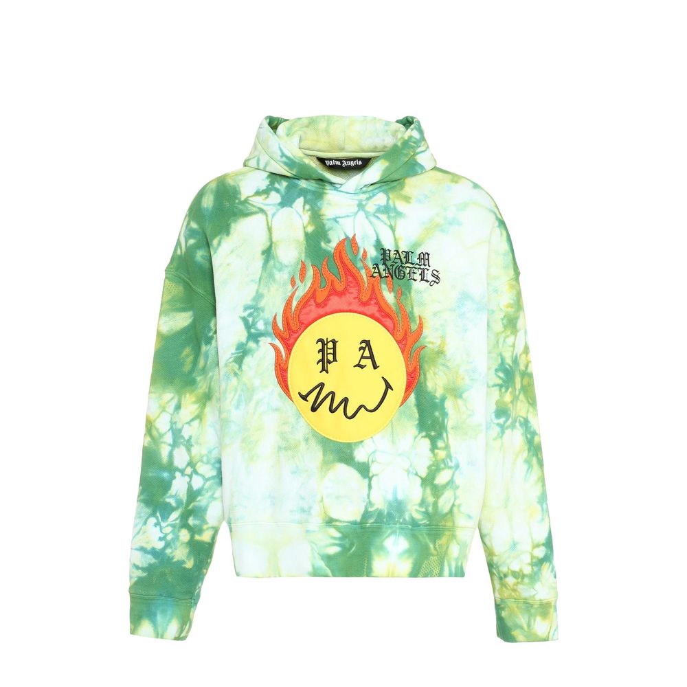 Palm Angels Zweifarbiges Baumwoll-Sweatshirt