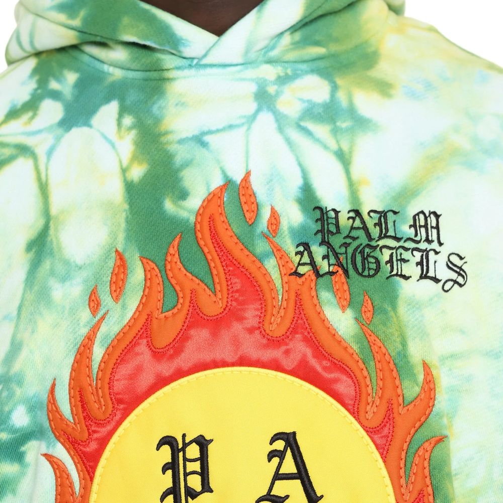 Palm Angels Zweifarbiges Baumwoll-Sweatshirt