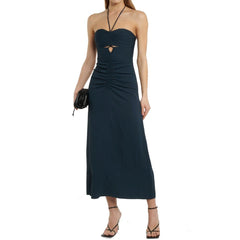 Self-Portrait Grijze Casual Jurk van Viscose