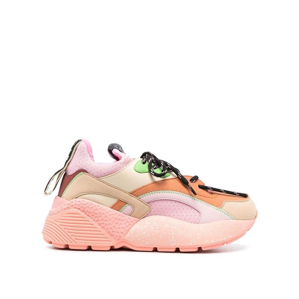 Stella McCartney Orangefarbene klobige Turnschuhe aus Polyethylen
