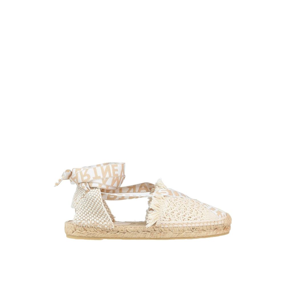 Stella McCartney Espadrilles aus beigefarbenem Canvas