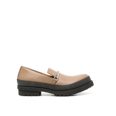 Stella McCartney Braune Slip-On-Loafers aus veganem Leder