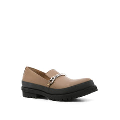 Stella McCartney Braune Slip-On-Loafers aus veganem Leder