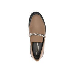 Stella McCartney Braune Slip-On-Loafers aus veganem Leder