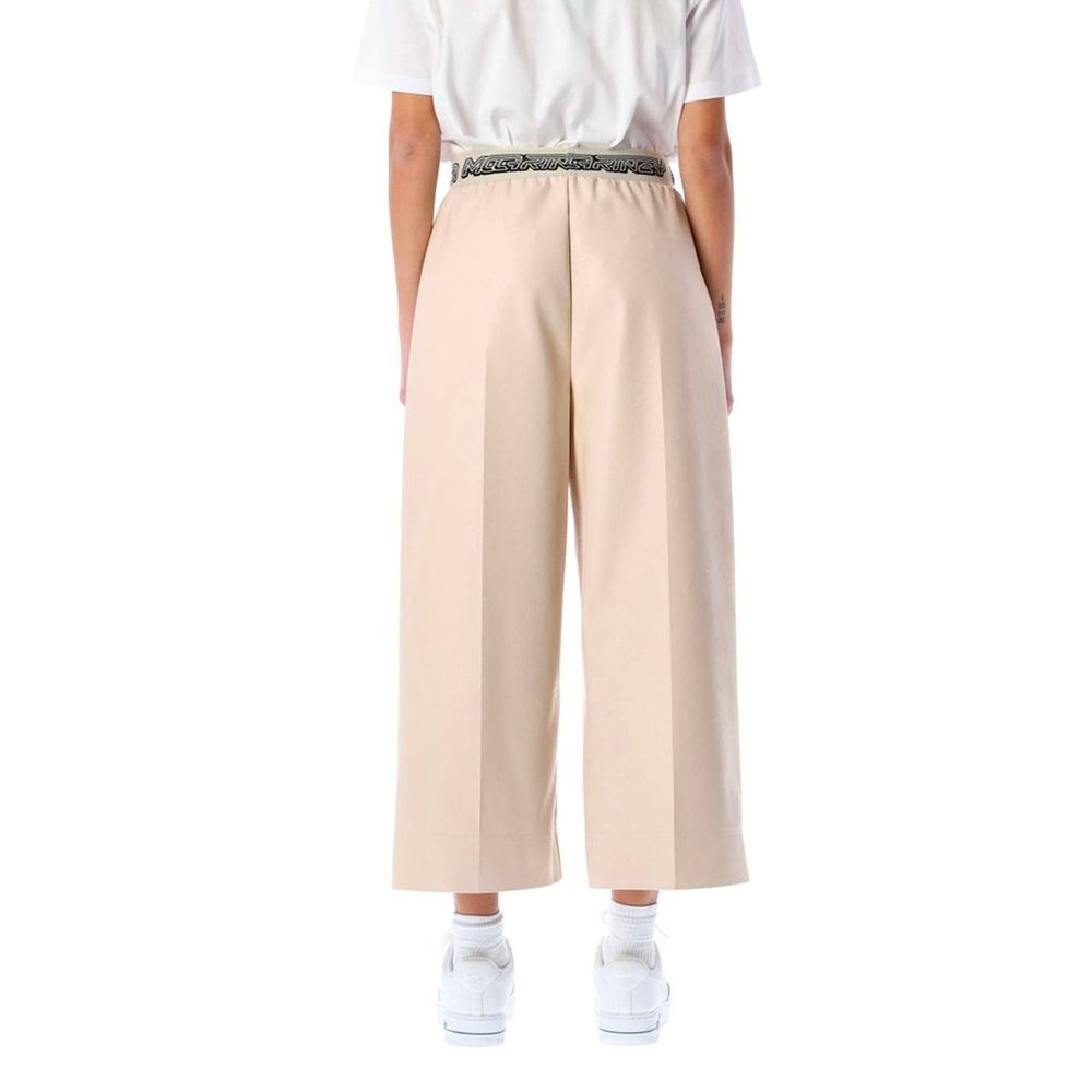 Stella McCartney Beige Viskose Cropped-Hose