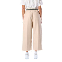 Stella McCartney Beige Viskose Cropped-Hose