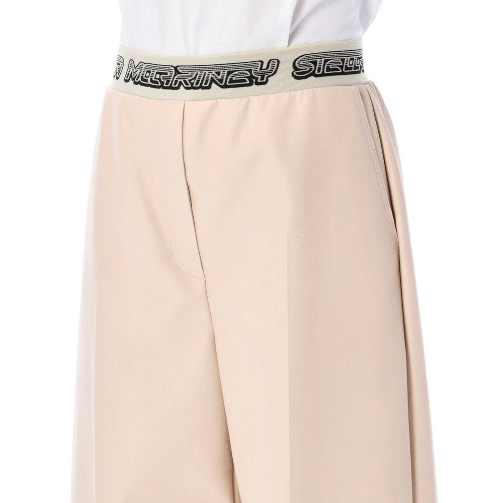 Stella McCartney Beige Viskose Cropped-Hose