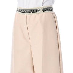 Stella McCartney Beige Viskose Cropped-Hose