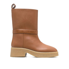 Stella McCartney Braune Polyethylen Stiefeletten