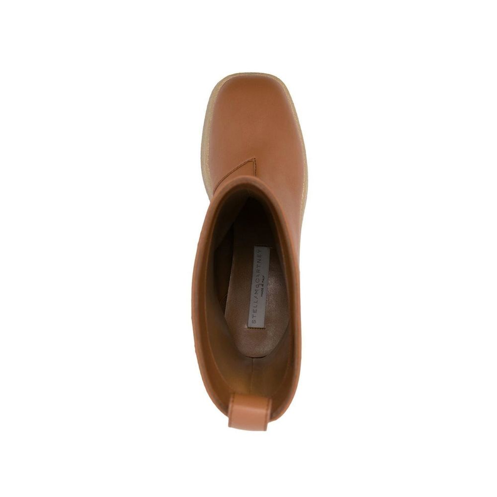 Stella McCartney Braune Polyethylen Stiefeletten