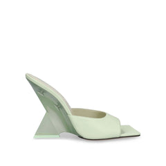 The Attico Bicolor Mules aus Kalbsleder