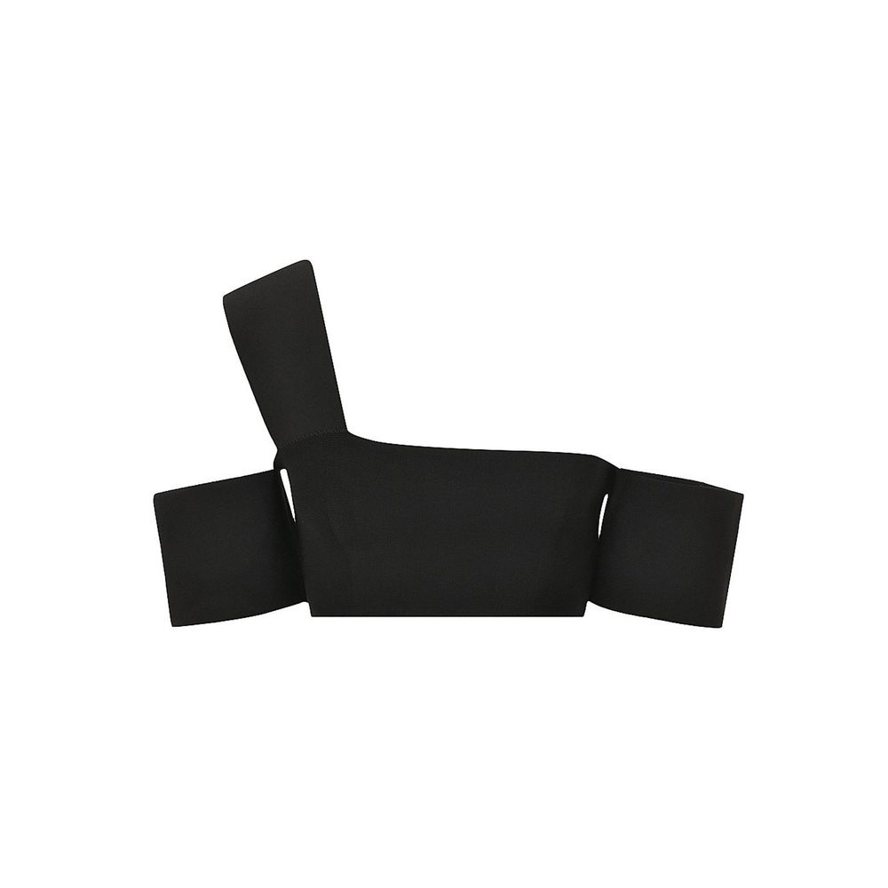 Alexander McQueen Schwarze Tanktops aus Elastan