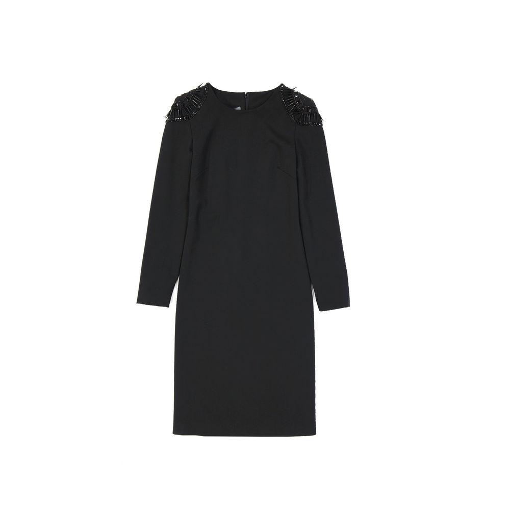 Alberta Ferretti Schwarzes Freizeitkleid aus Elastan
