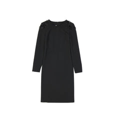 Alberta Ferretti Schwarzes Freizeitkleid aus Elastan